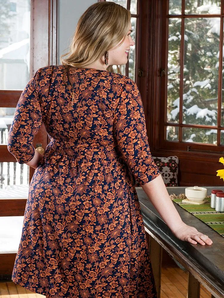 Mata Traders Callie Plus Size Dress Auburn