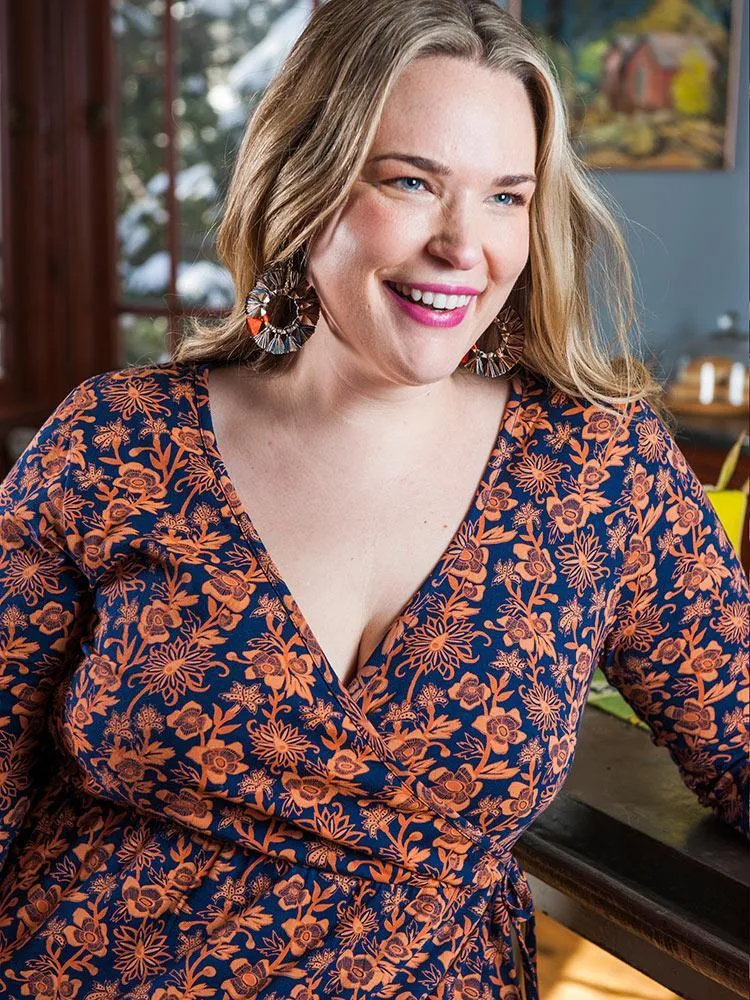 Mata Traders Callie Plus Size Dress Auburn