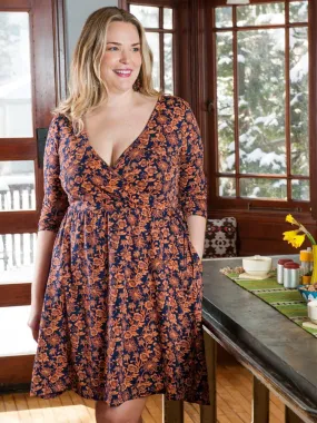 Mata Traders Callie Plus Size Dress Auburn