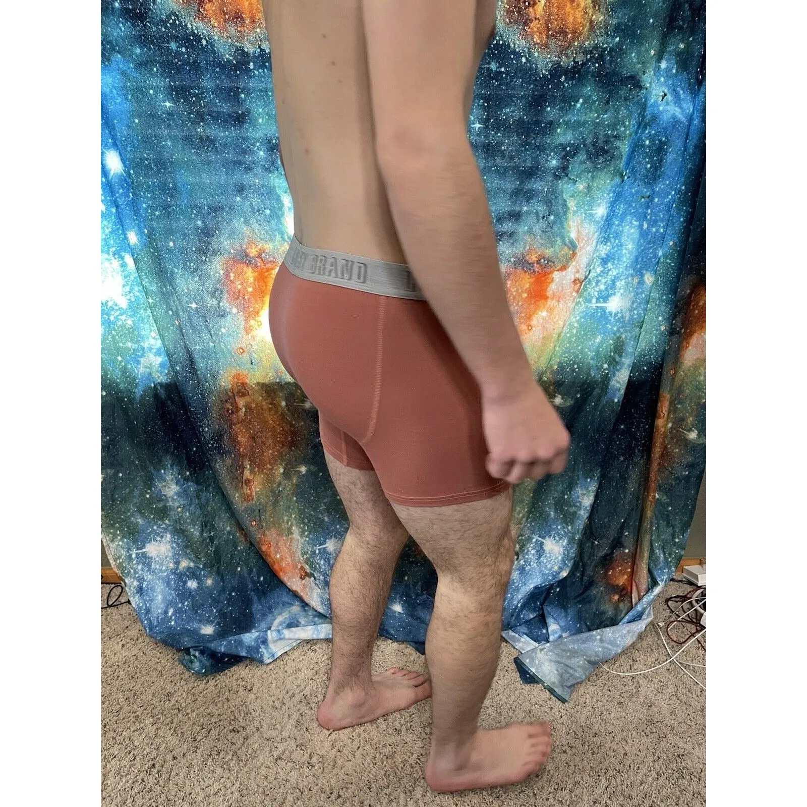 Men's Lucky brand mauve color medium boxer briefs