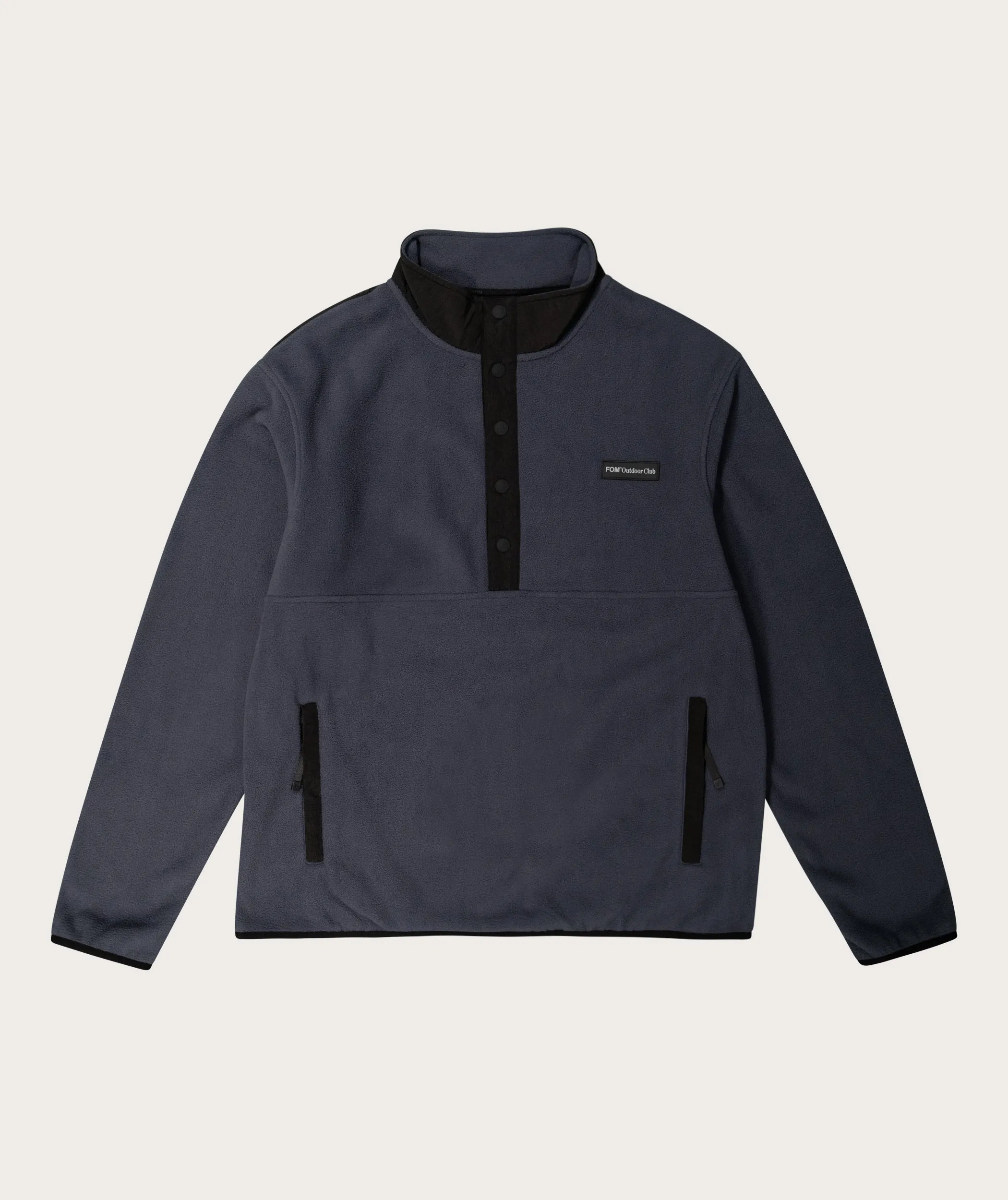 Mens Outdoor Fleece Pullover - Slate Charcoal