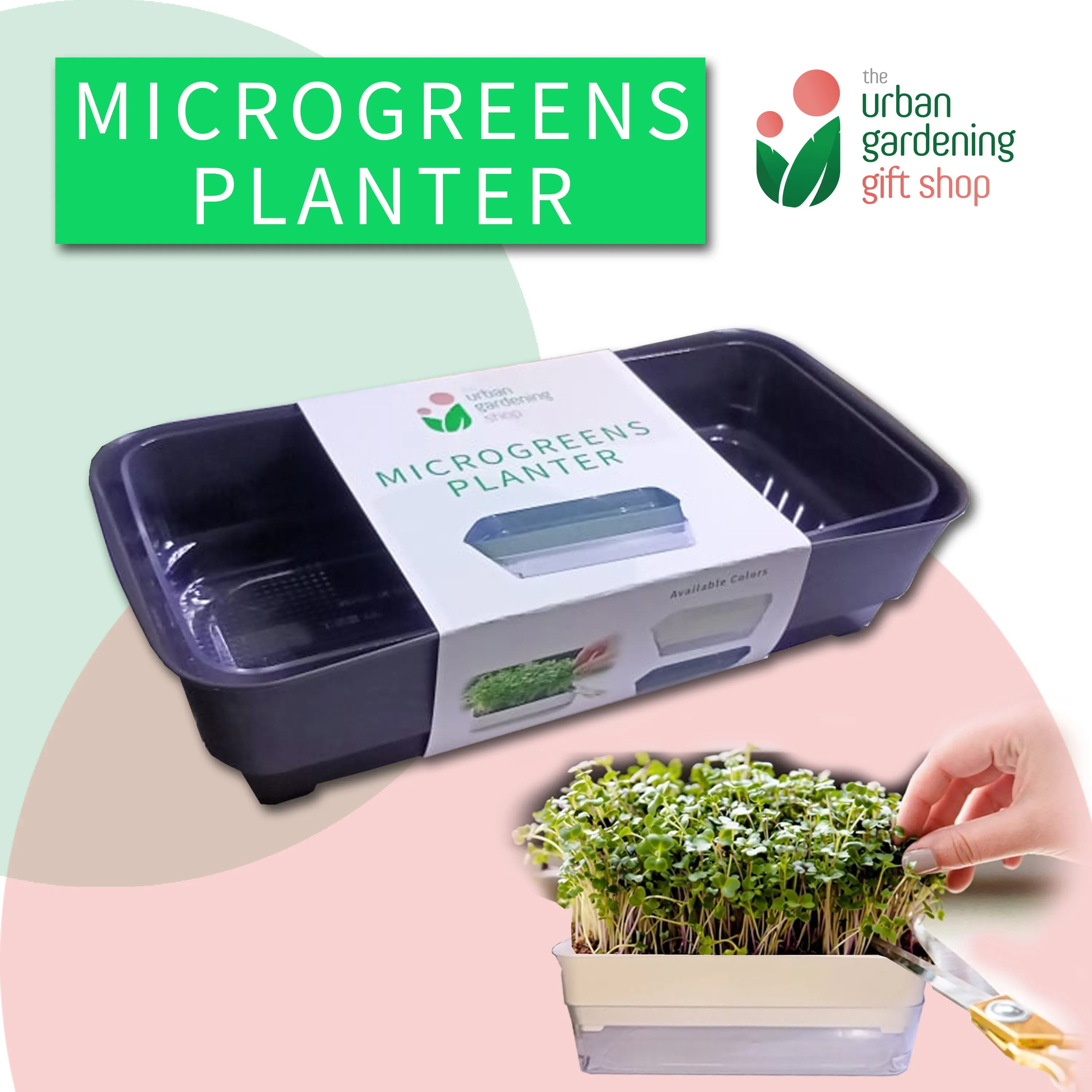 MICROGREENS PLANTER (Self Watering Planter for Growing Microgreens)