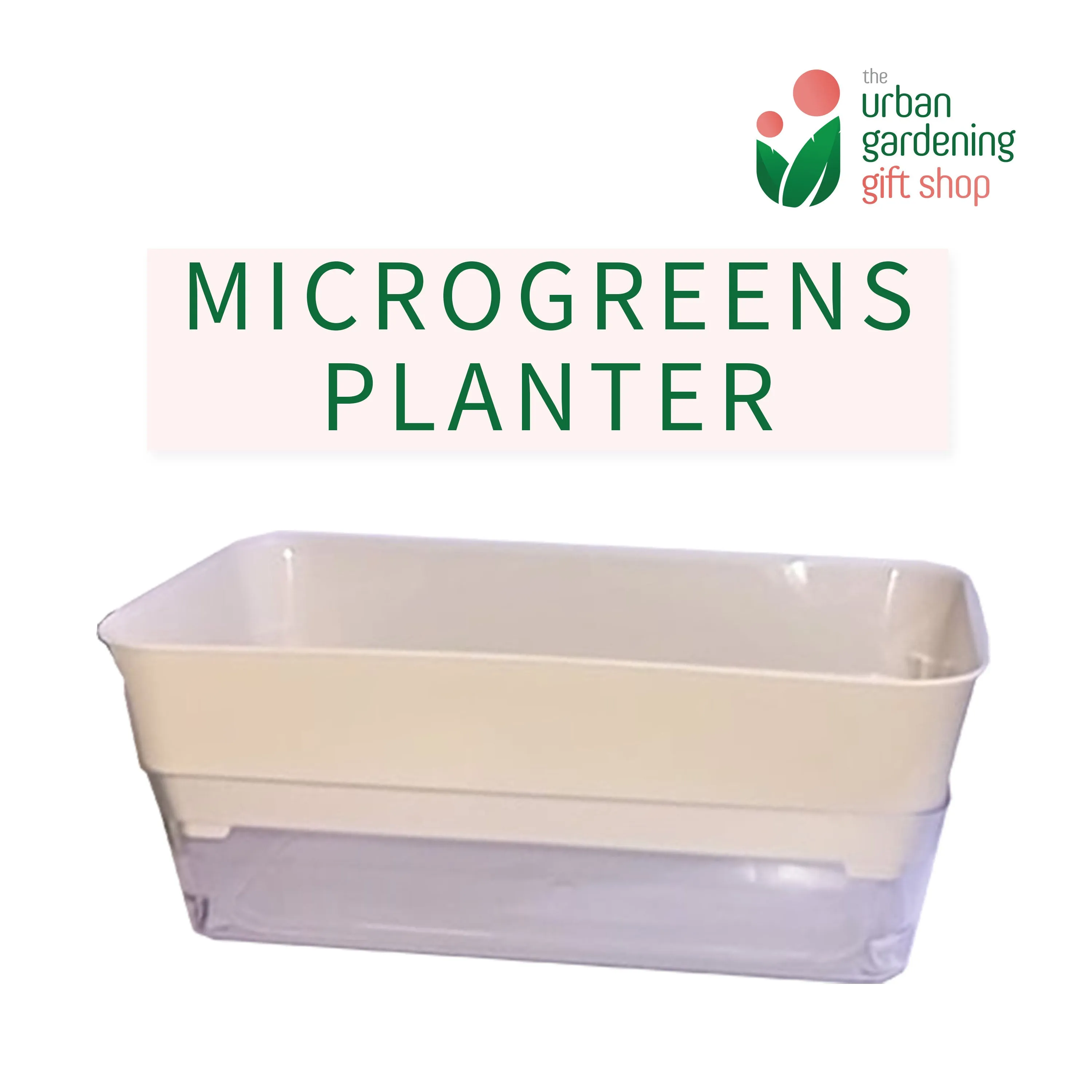 MICROGREENS PLANTER (Self Watering Planter for Growing Microgreens)