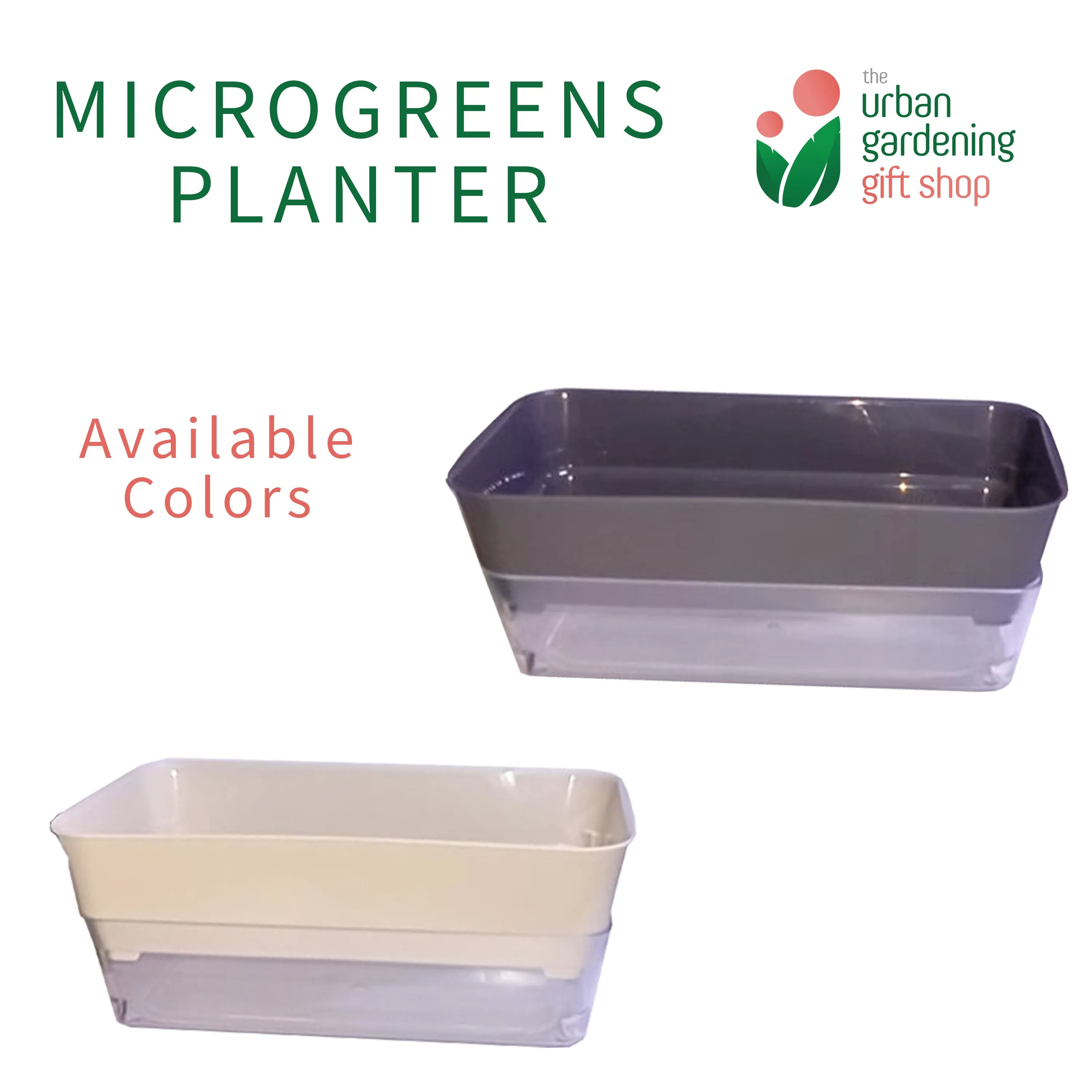 MICROGREENS PLANTER (Self Watering Planter for Growing Microgreens)