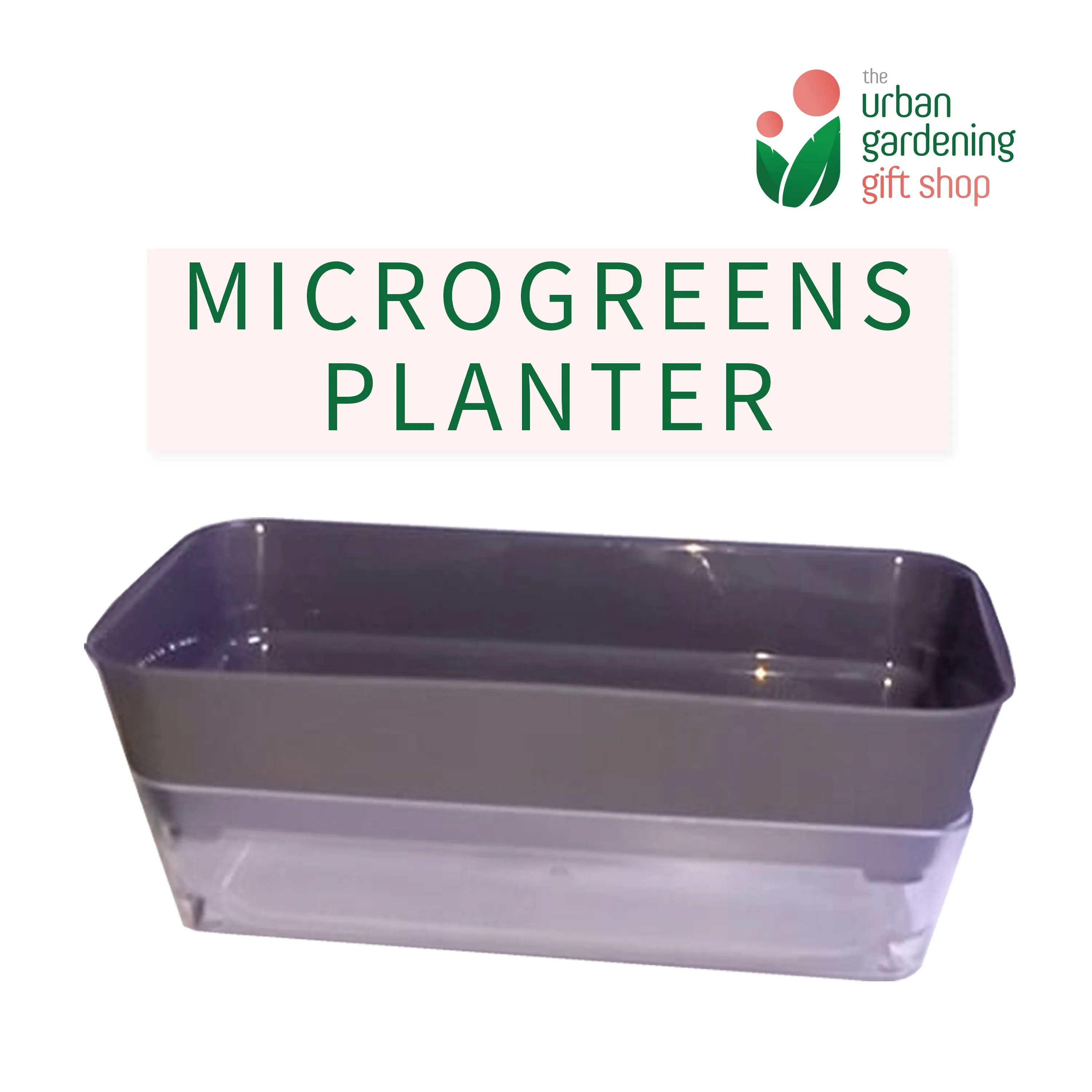 MICROGREENS PLANTER (Self Watering Planter for Growing Microgreens)