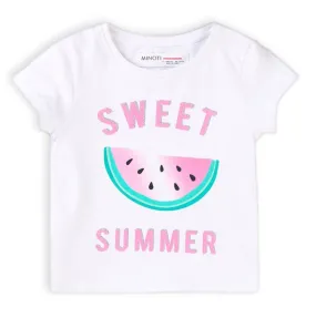 Minoti Girls T-shirt Sweet Summer White (18-24mths)