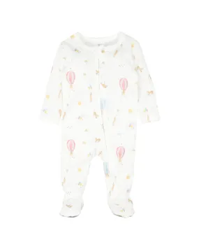 MORGAN PRINT LS ZIP ONESIE