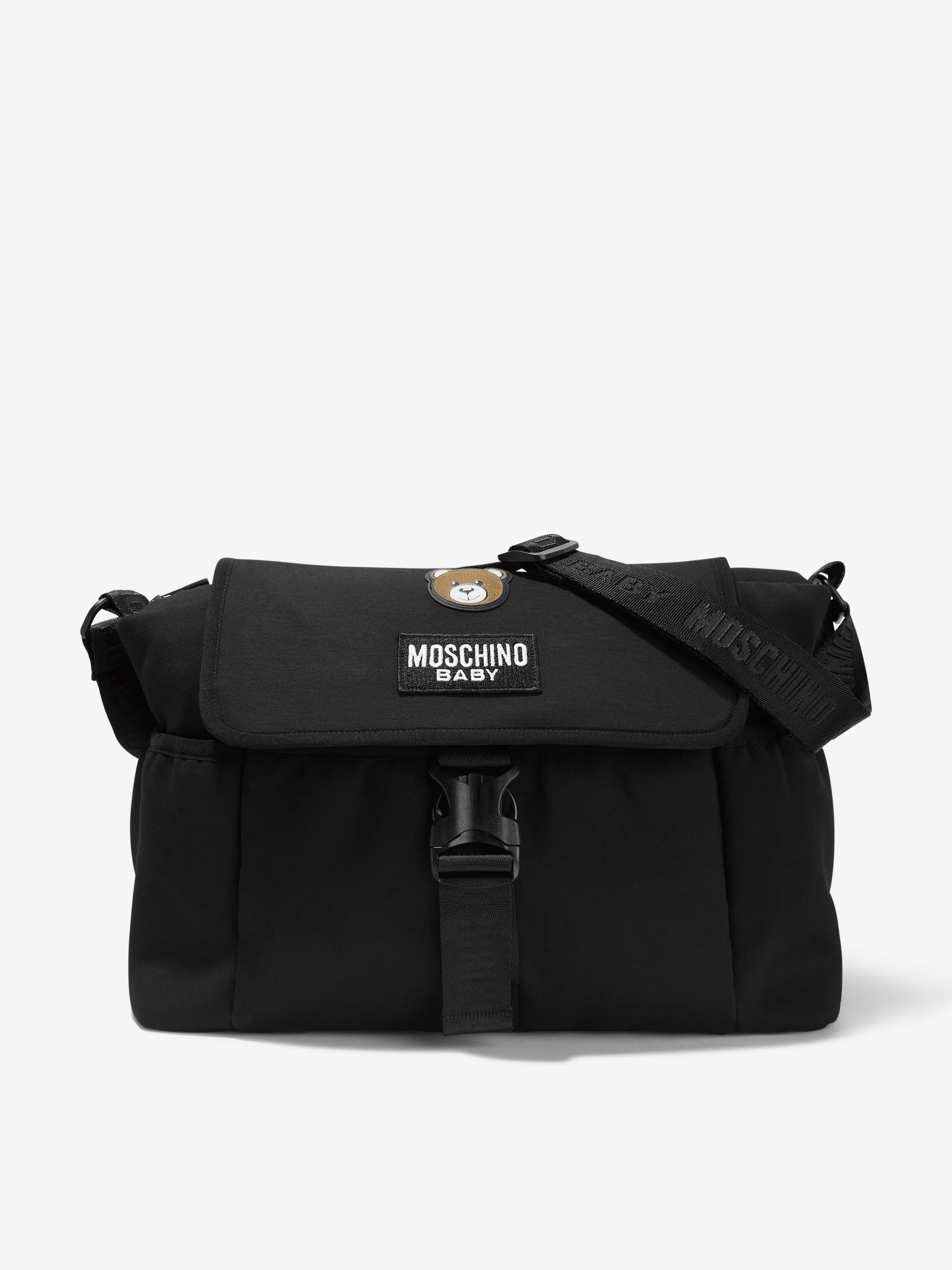 Moschino Baby Logo Changing Bag in Black