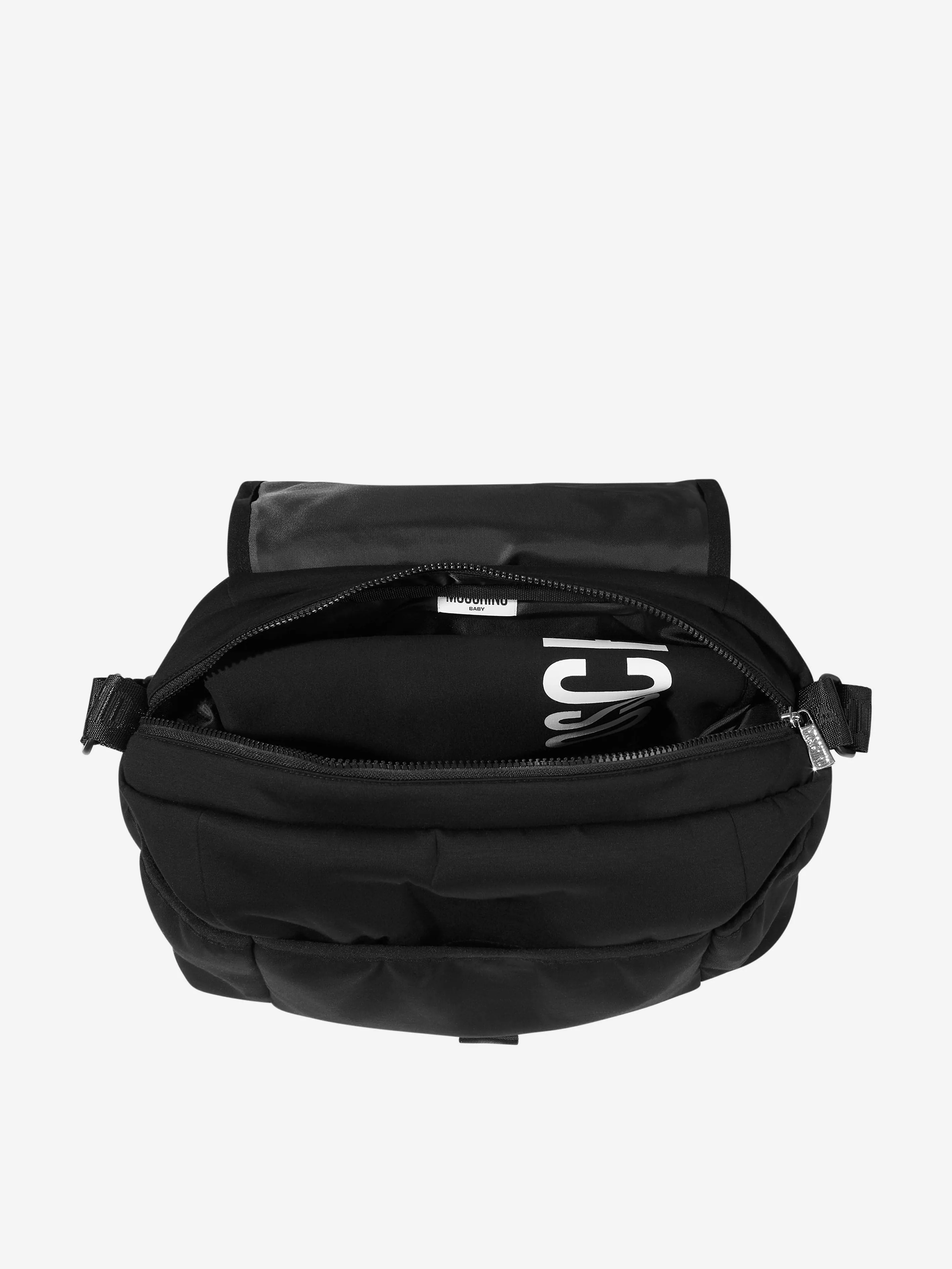 Moschino Baby Logo Changing Bag in Black