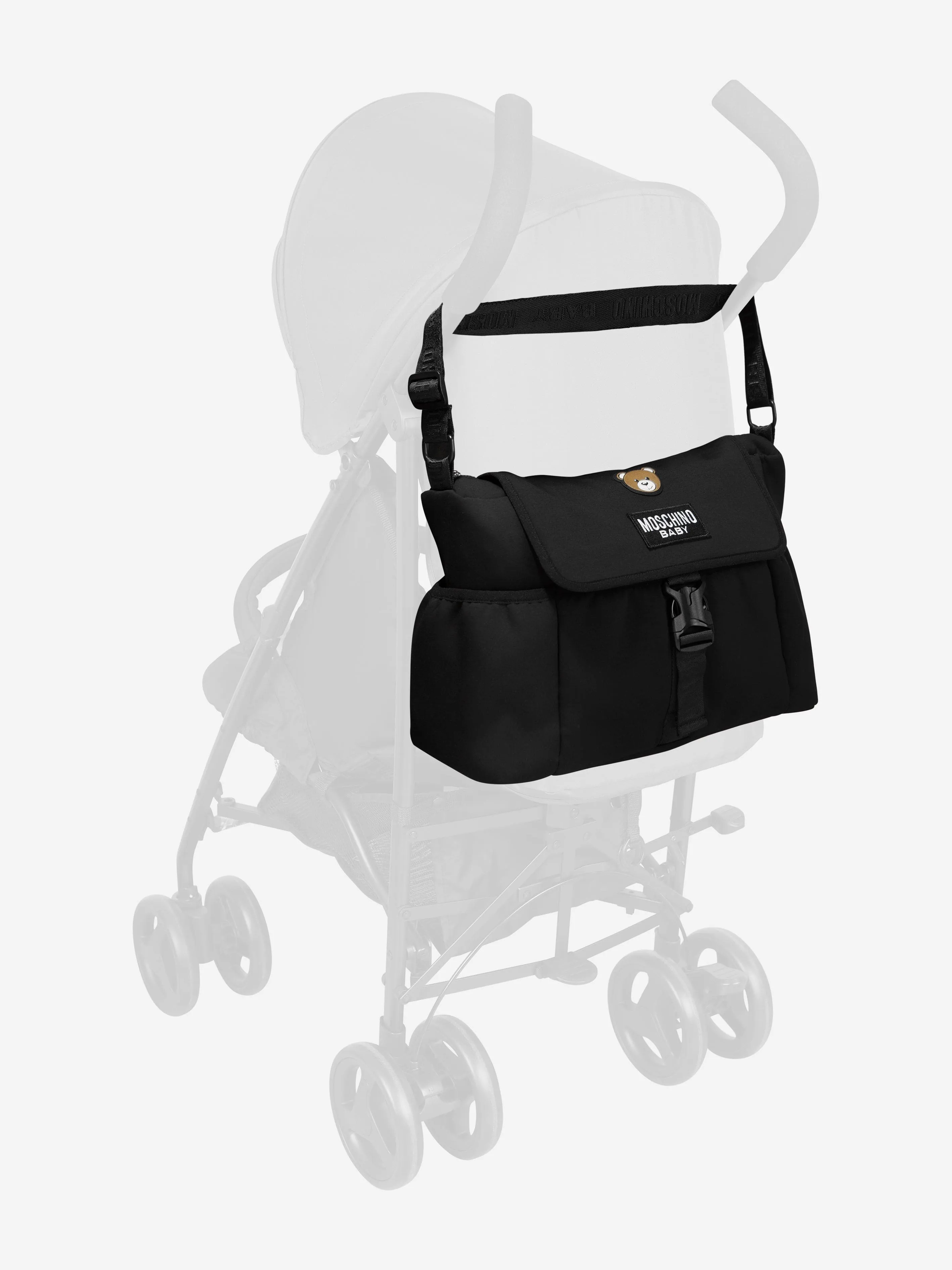 Moschino Baby Logo Changing Bag in Black