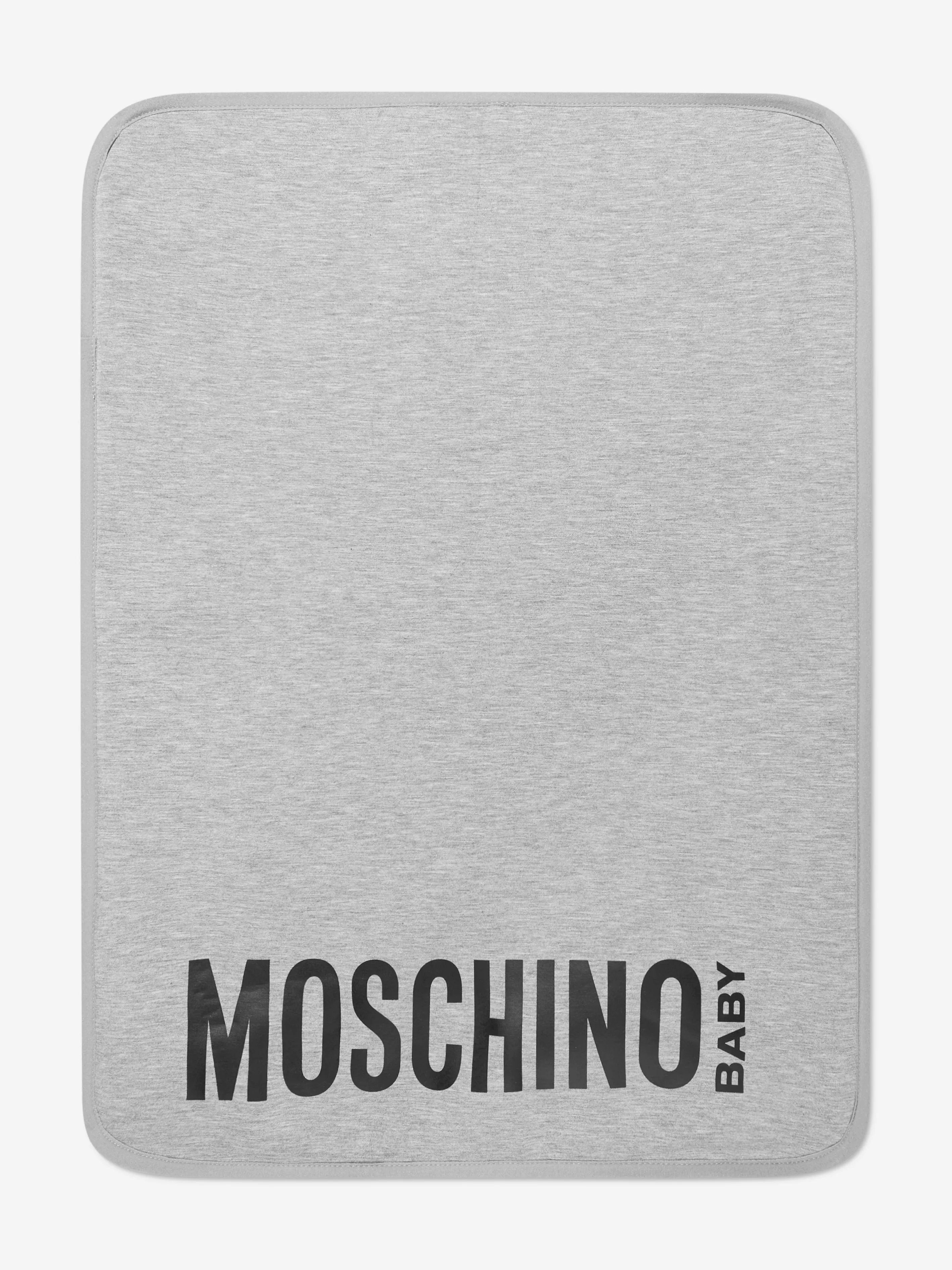 Moschino Baby Teddy Logo Changing Bag in Grey