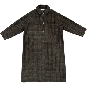 NEW WOOL TRENCH - PLAID