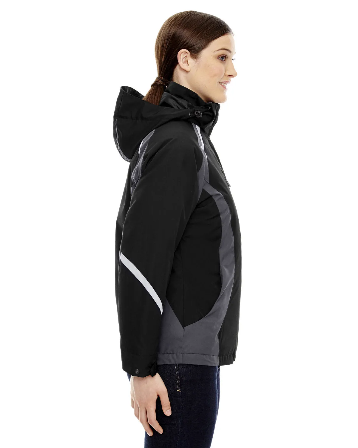 North End 78195 Ladies' Height 3-in-1 Jacket with Insulated Liner