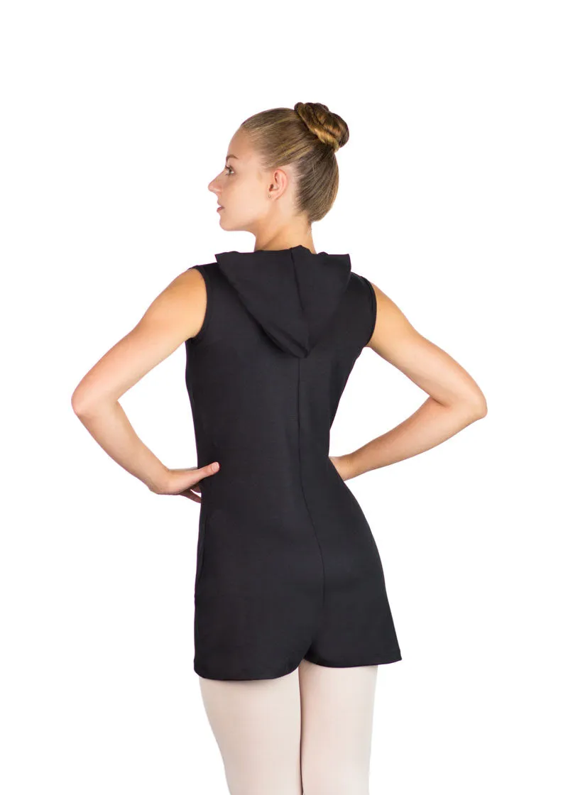ON SALE Misao Zip Up Romper w/ Hood