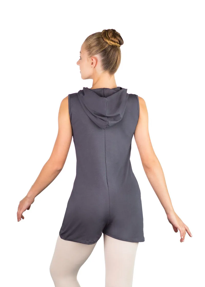 ON SALE Misao Zip Up Romper w/ Hood