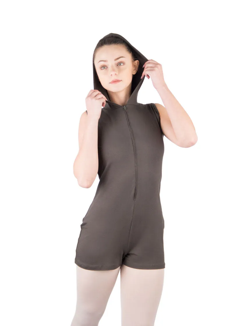 ON SALE Misao Zip Up Romper w/ Hood
