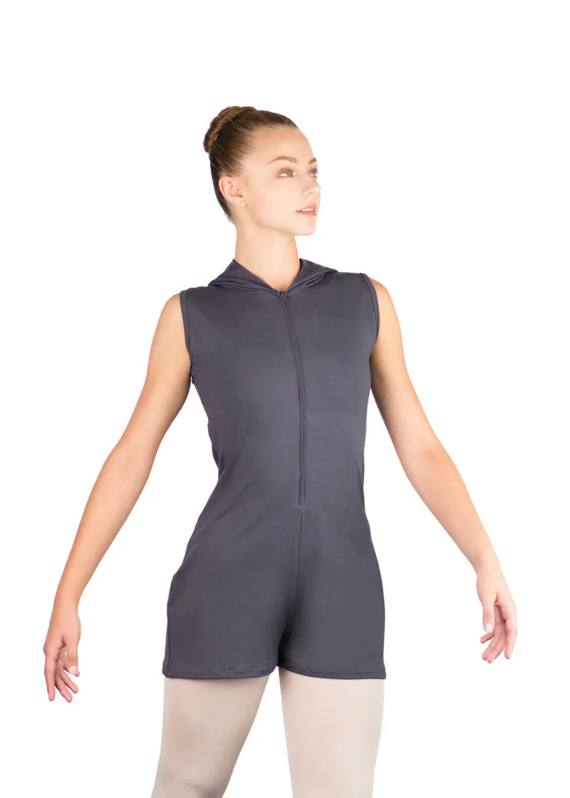 ON SALE Misao Zip Up Romper w/ Hood