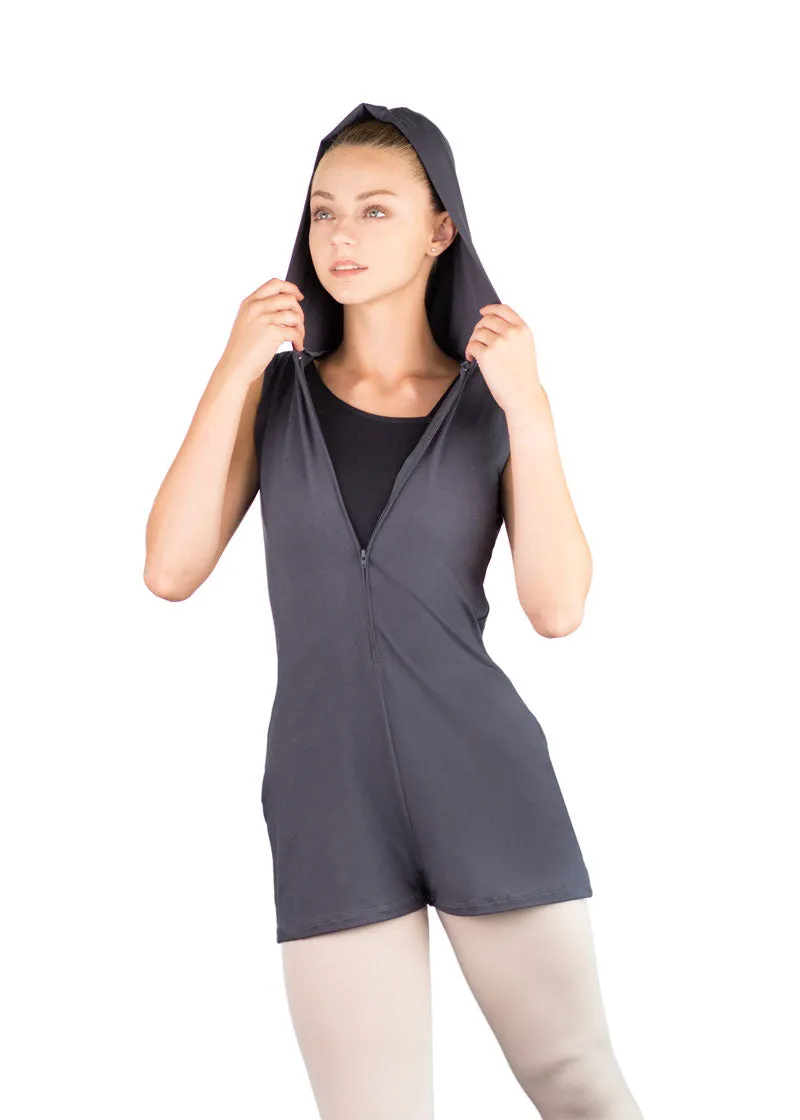 ON SALE Misao Zip Up Romper w/ Hood
