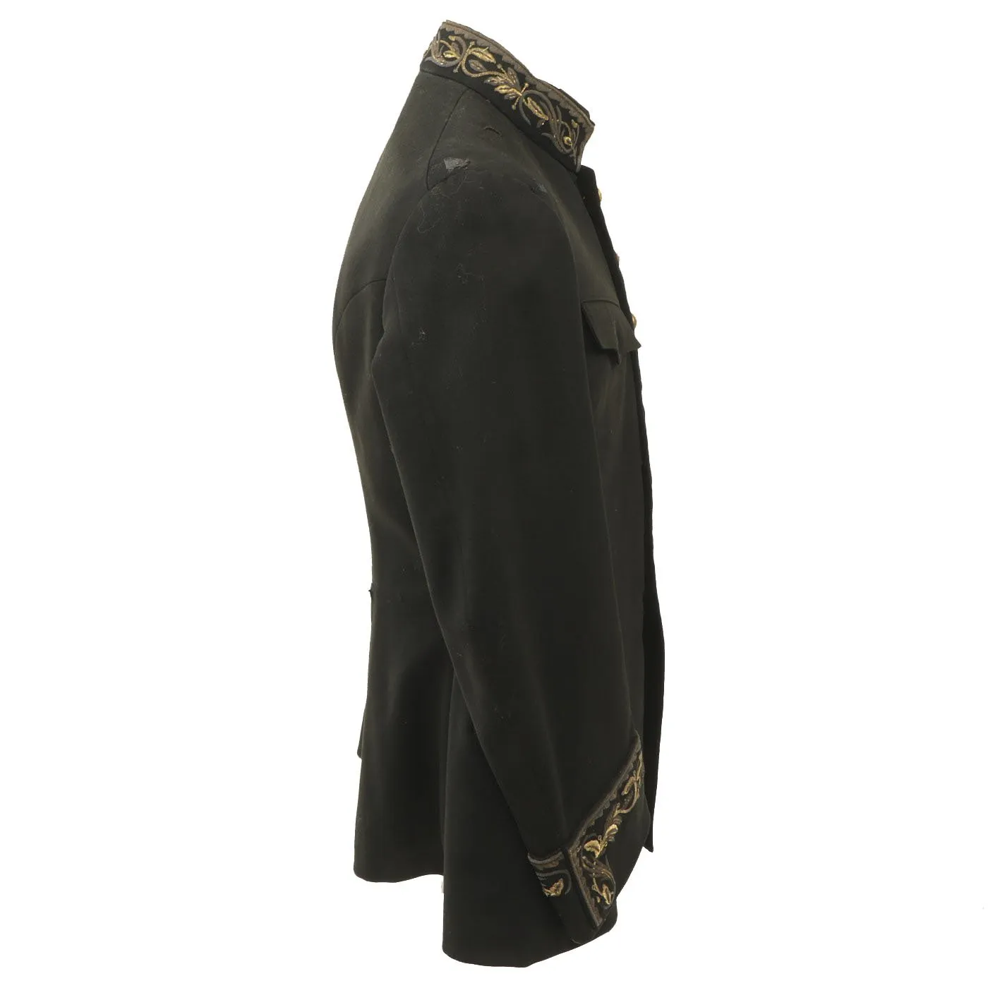 Original 1930s Mexican Military Officer Jacket with Extensive Custom Embroidery