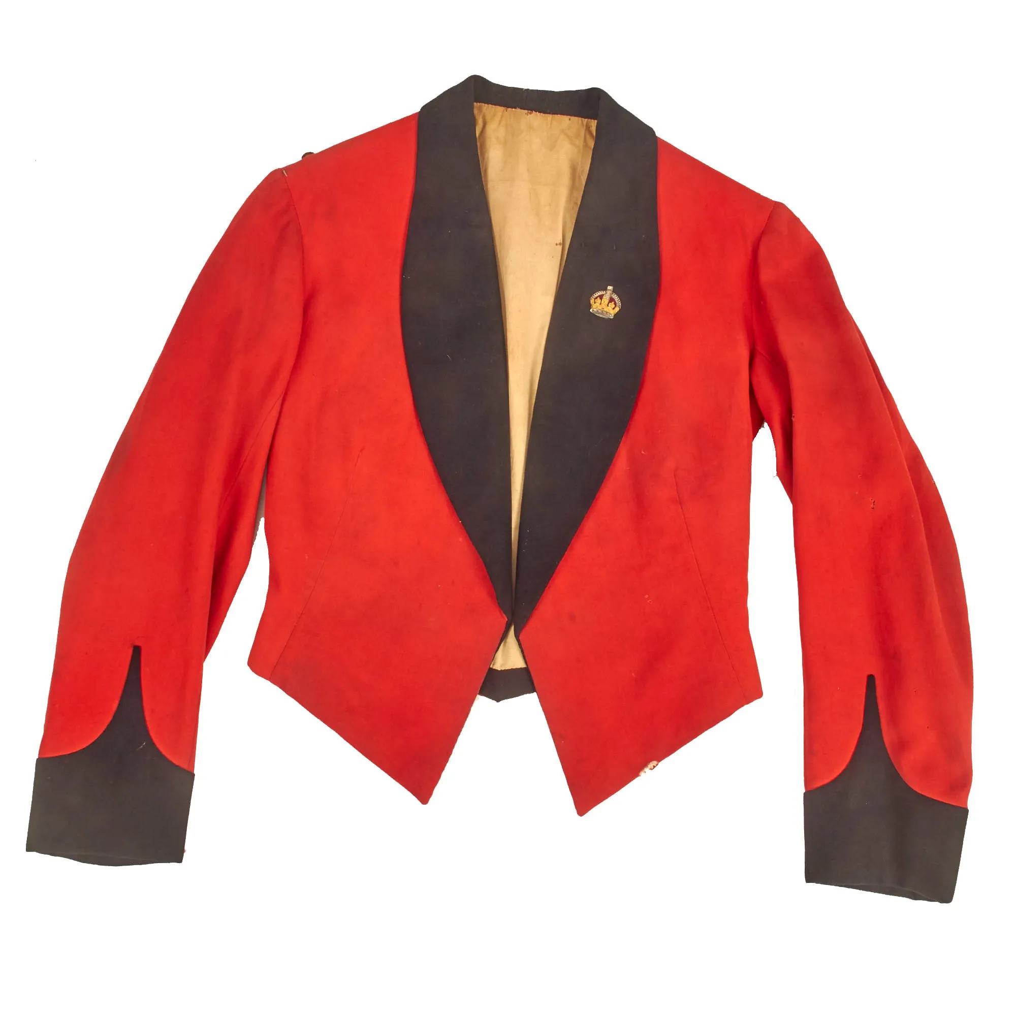 Original British WWI Era Royal Irish Fusiliers Scarlet Red Mess Dress Uniform For Lieutenant Charles Steele - Member of British Union of Fascists During WWII Era
