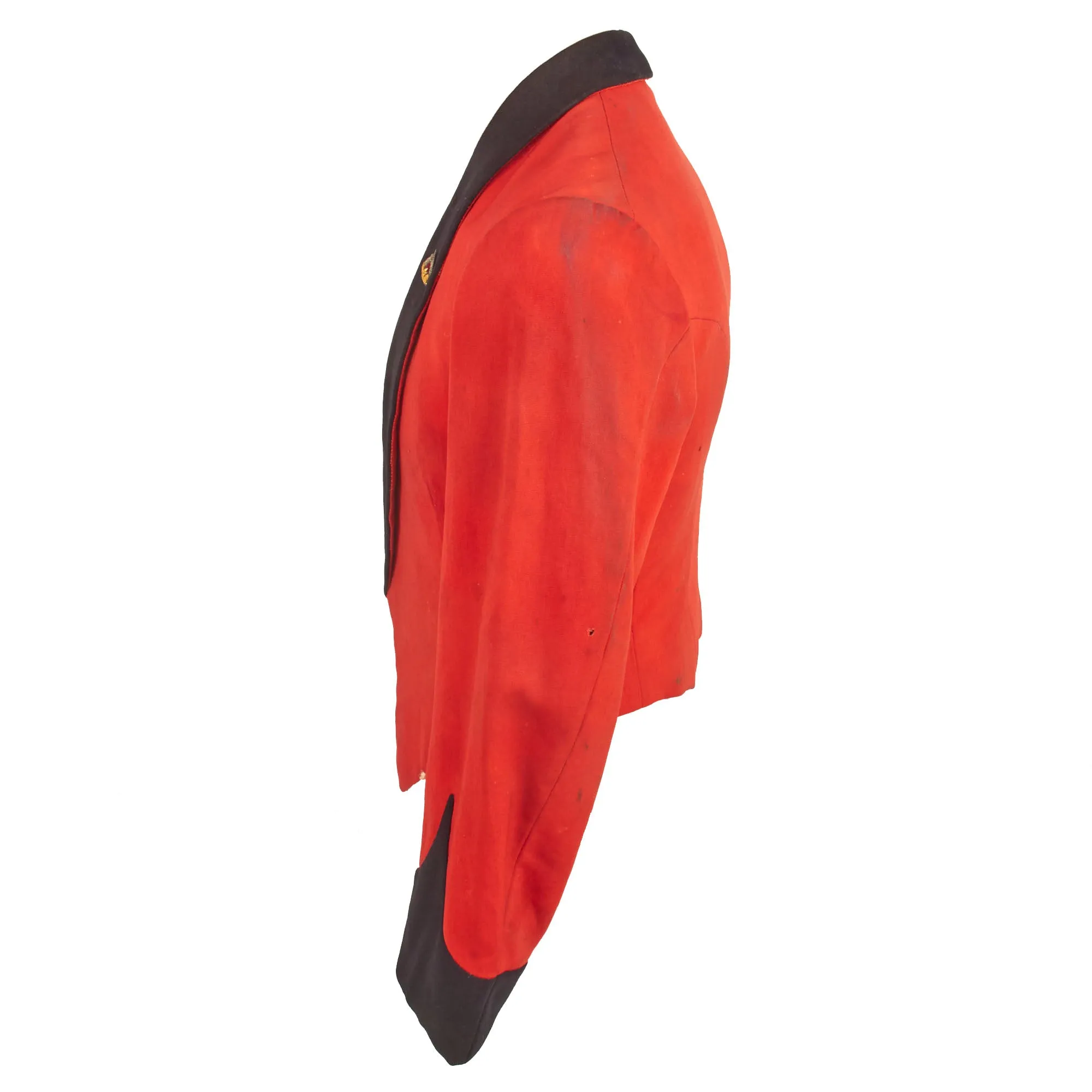 Original British WWI Era Royal Irish Fusiliers Scarlet Red Mess Dress Uniform For Lieutenant Charles Steele - Member of British Union of Fascists During WWII Era
