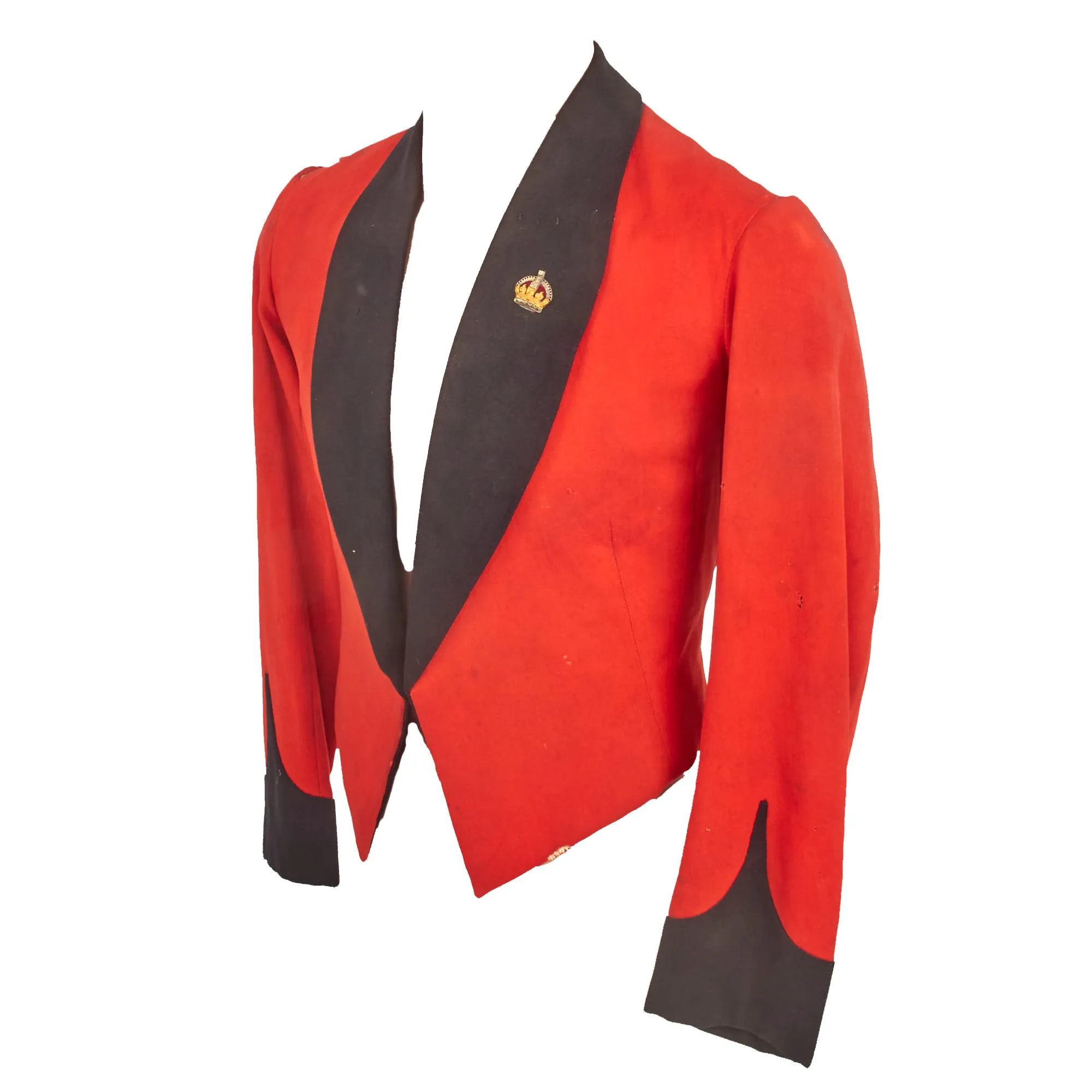 Original British WWI Era Royal Irish Fusiliers Scarlet Red Mess Dress Uniform For Lieutenant Charles Steele - Member of British Union of Fascists During WWII Era