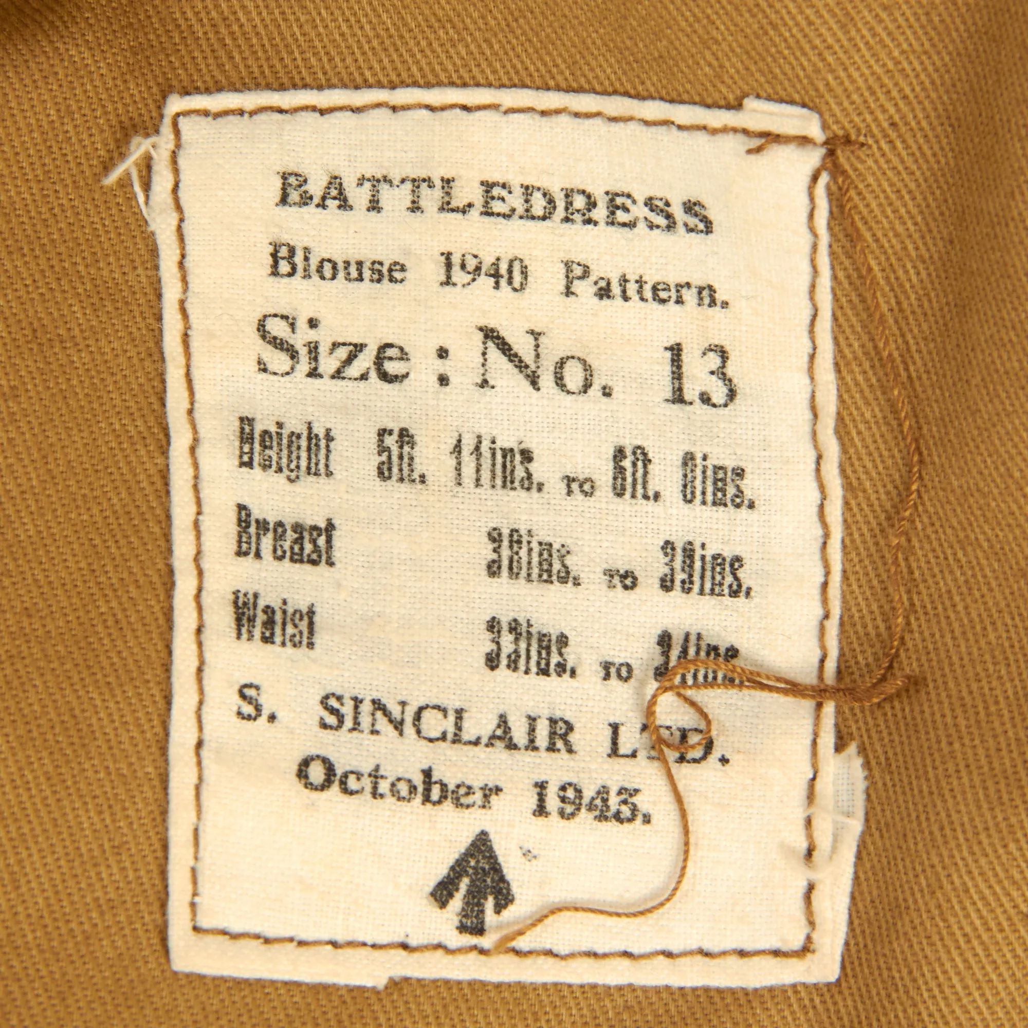 Original British WWII Grenadier Guards P-40 “Battledress” Uniform Top With Original Applied Airborne Forces Patches - Dated 1945