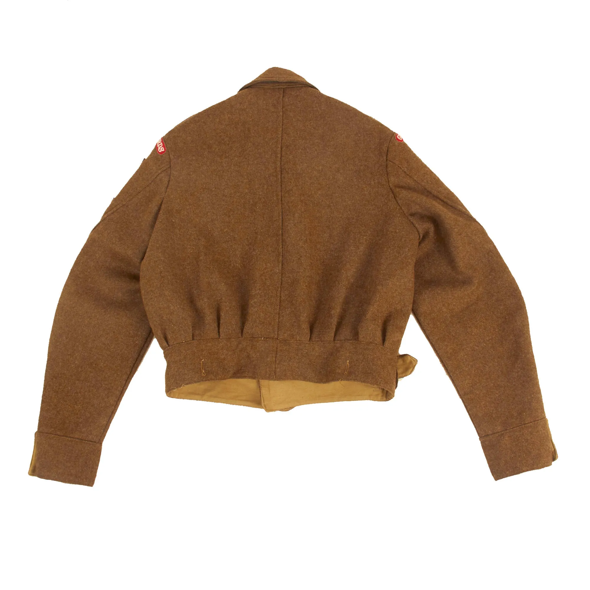 Original British WWII Grenadier Guards P-40 “Battledress” Uniform Top With Original Applied Airborne Forces Patches - Dated 1945