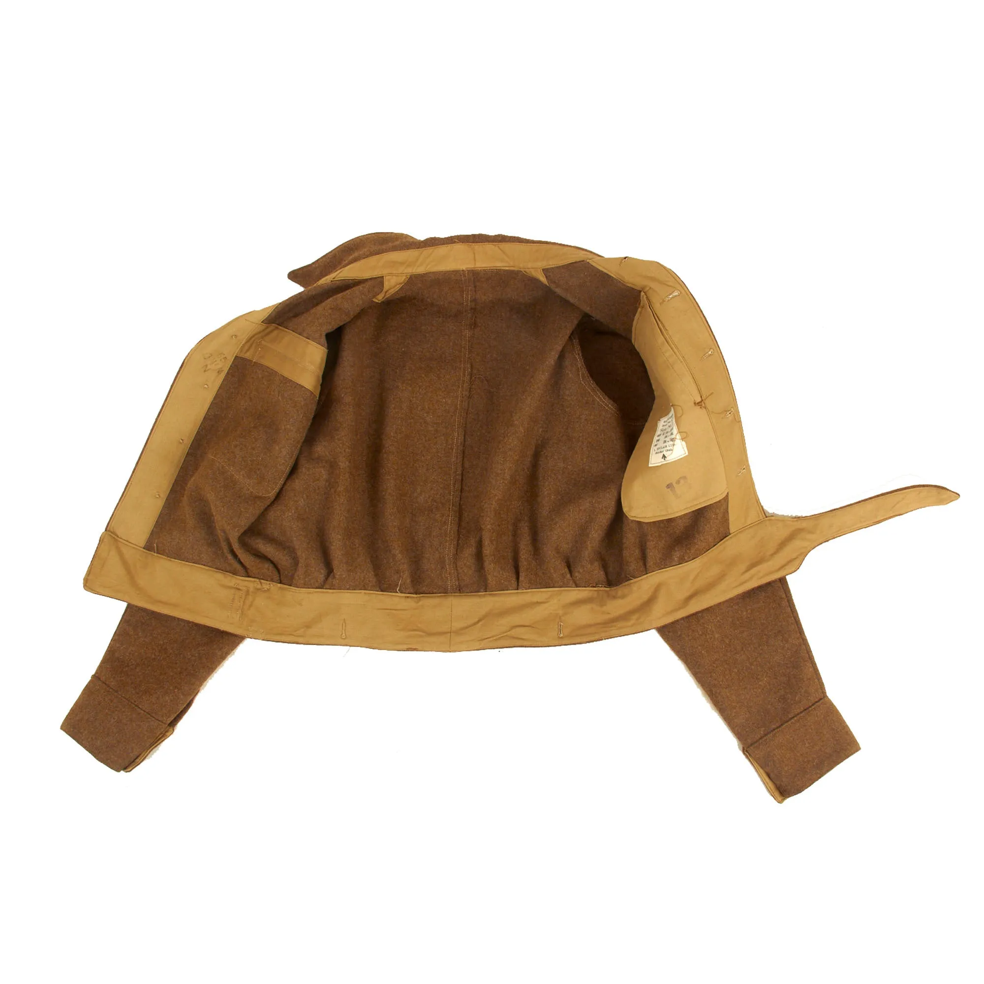 Original British WWII Grenadier Guards P-40 “Battledress” Uniform Top With Original Applied Airborne Forces Patches - Dated 1945