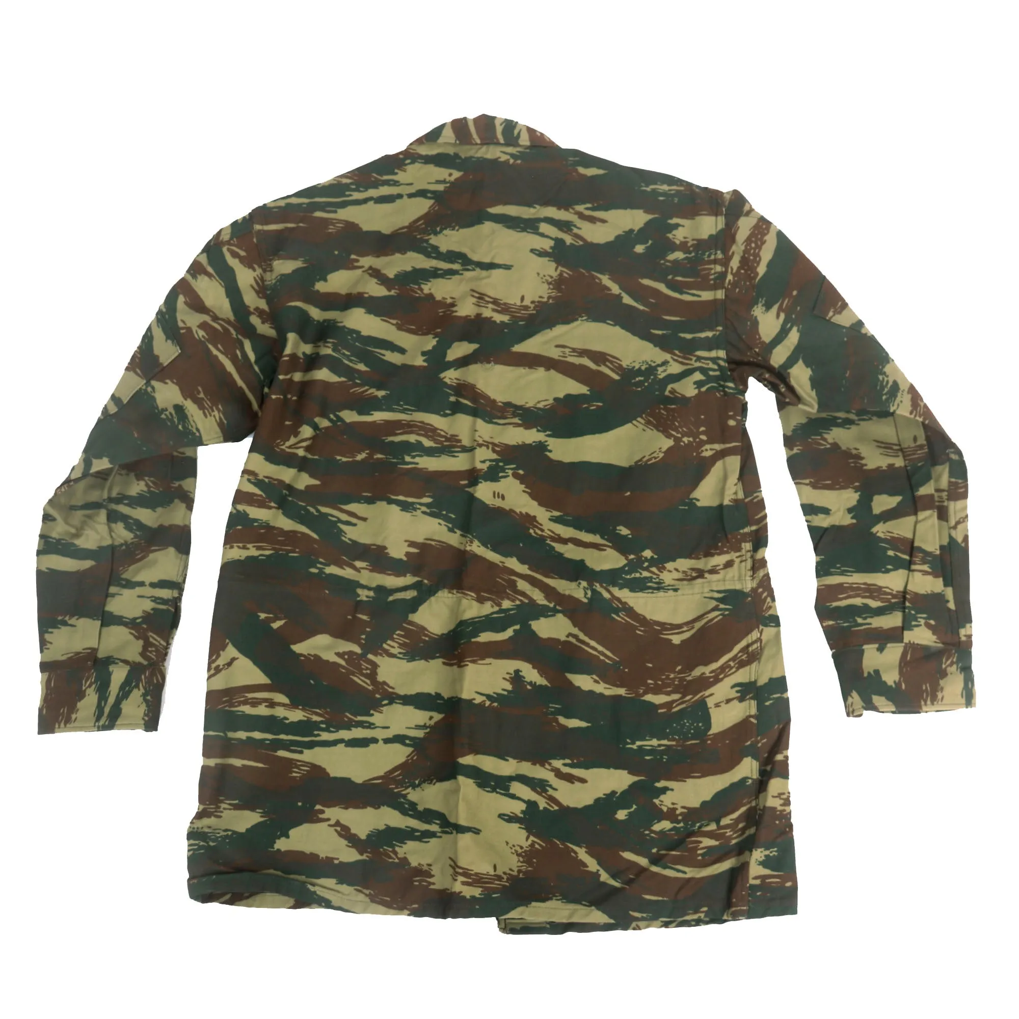 Original Early Greek Hellenic Armed Forces Lizard Camouflage Shirt - Dated 1977 - Unissued Condition