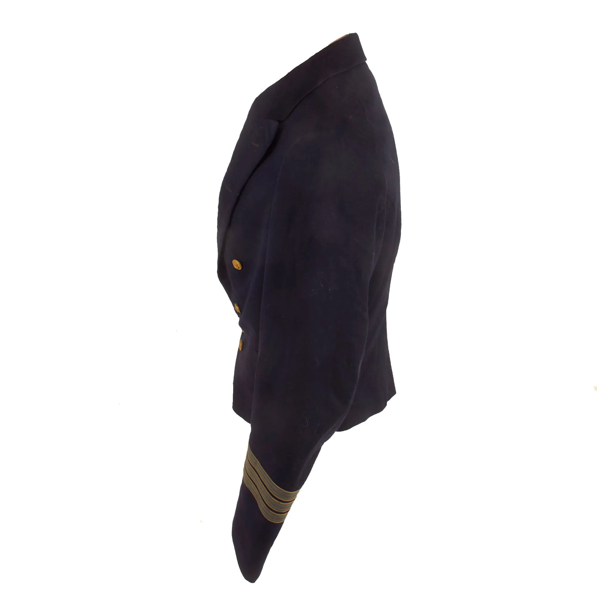 Original German WWII Kriegsmarine Evening Dress Reefer Jacket - Named Medical Korvettenkapitän