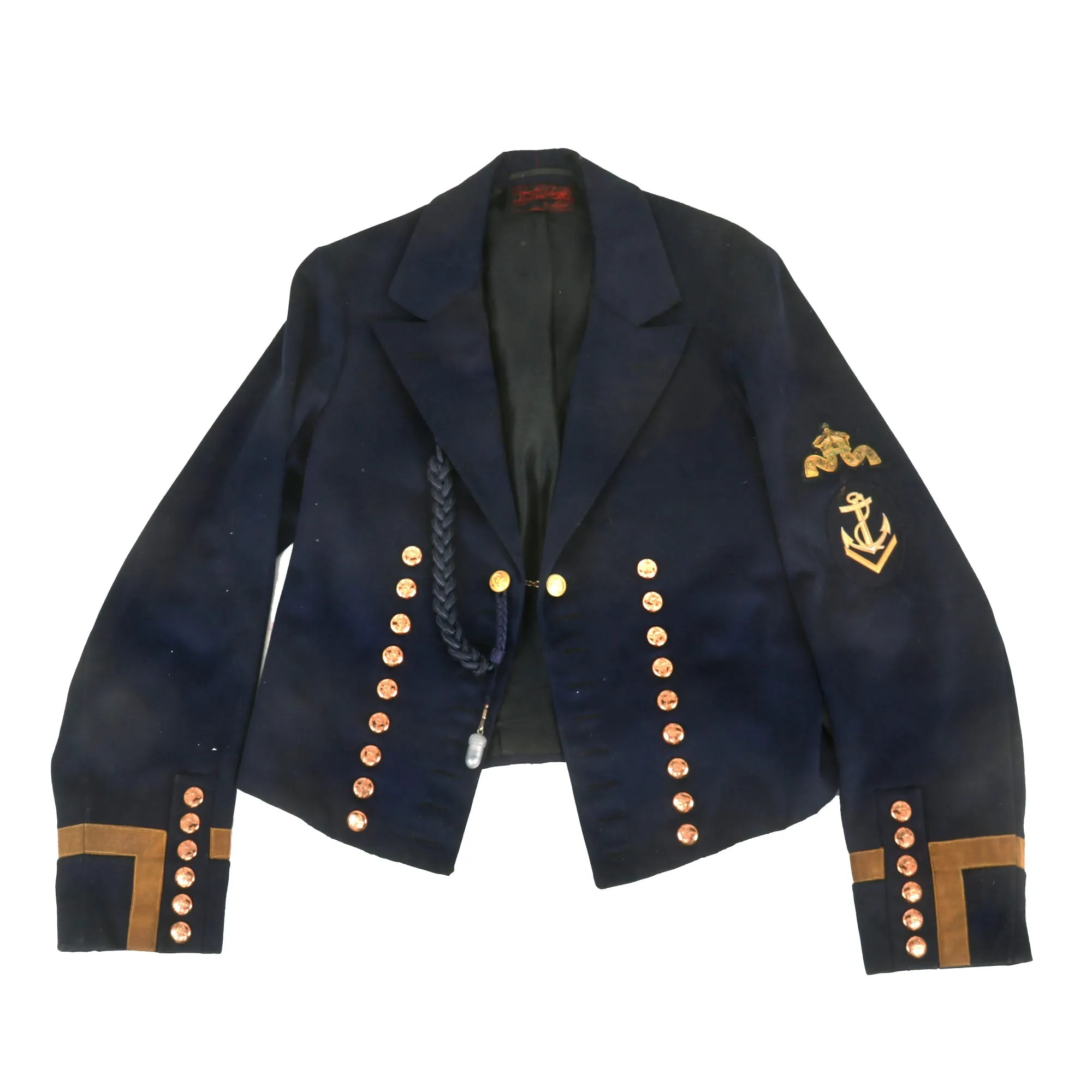 Original Imperial German Kaiserliche Marine Bootsmann (Chief Petty Officer) Officer’s Jacket with Bullion Insignia & Schützenschnur Marksmanship Cord