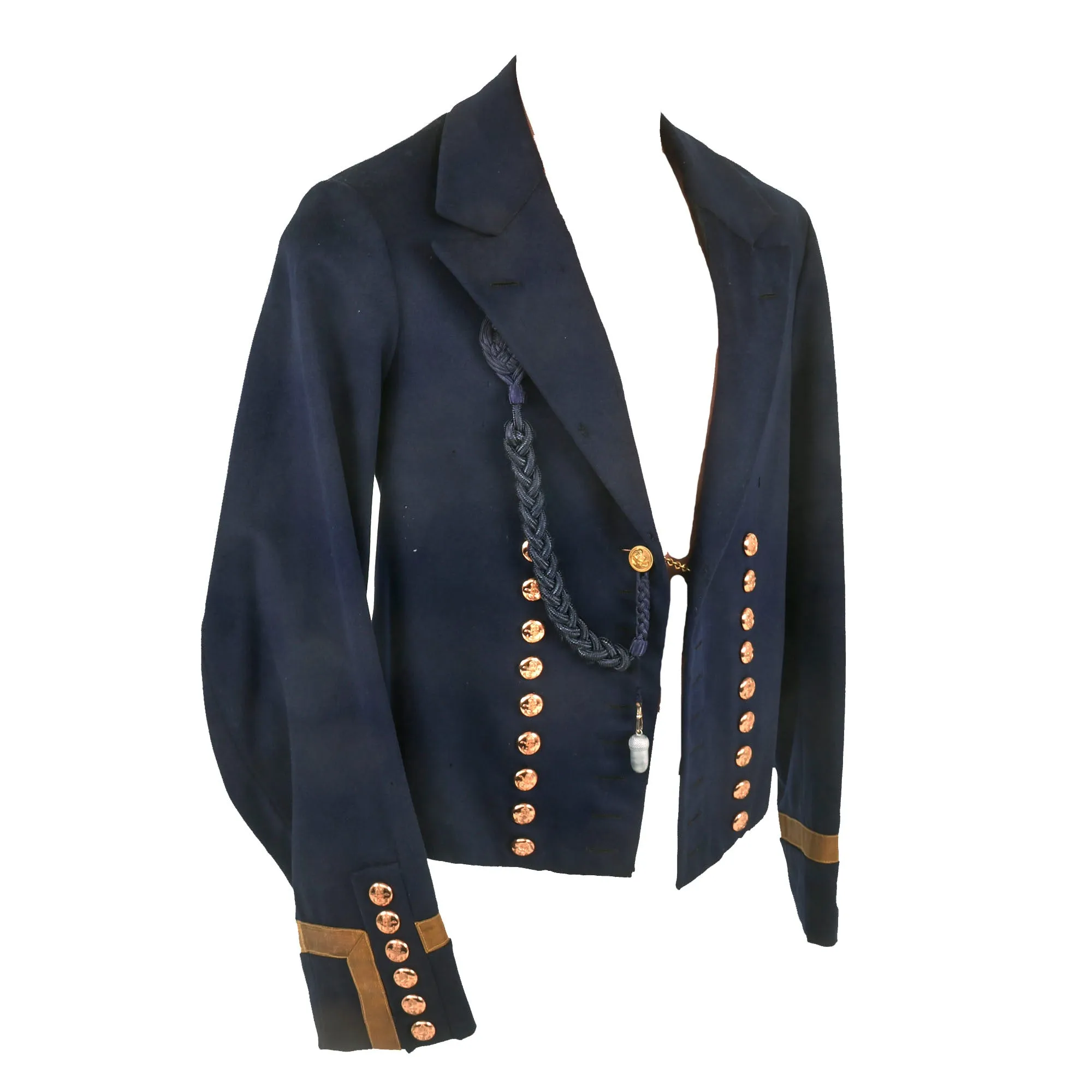 Original Imperial German Kaiserliche Marine Bootsmann (Chief Petty Officer) Officer’s Jacket with Bullion Insignia & Schützenschnur Marksmanship Cord