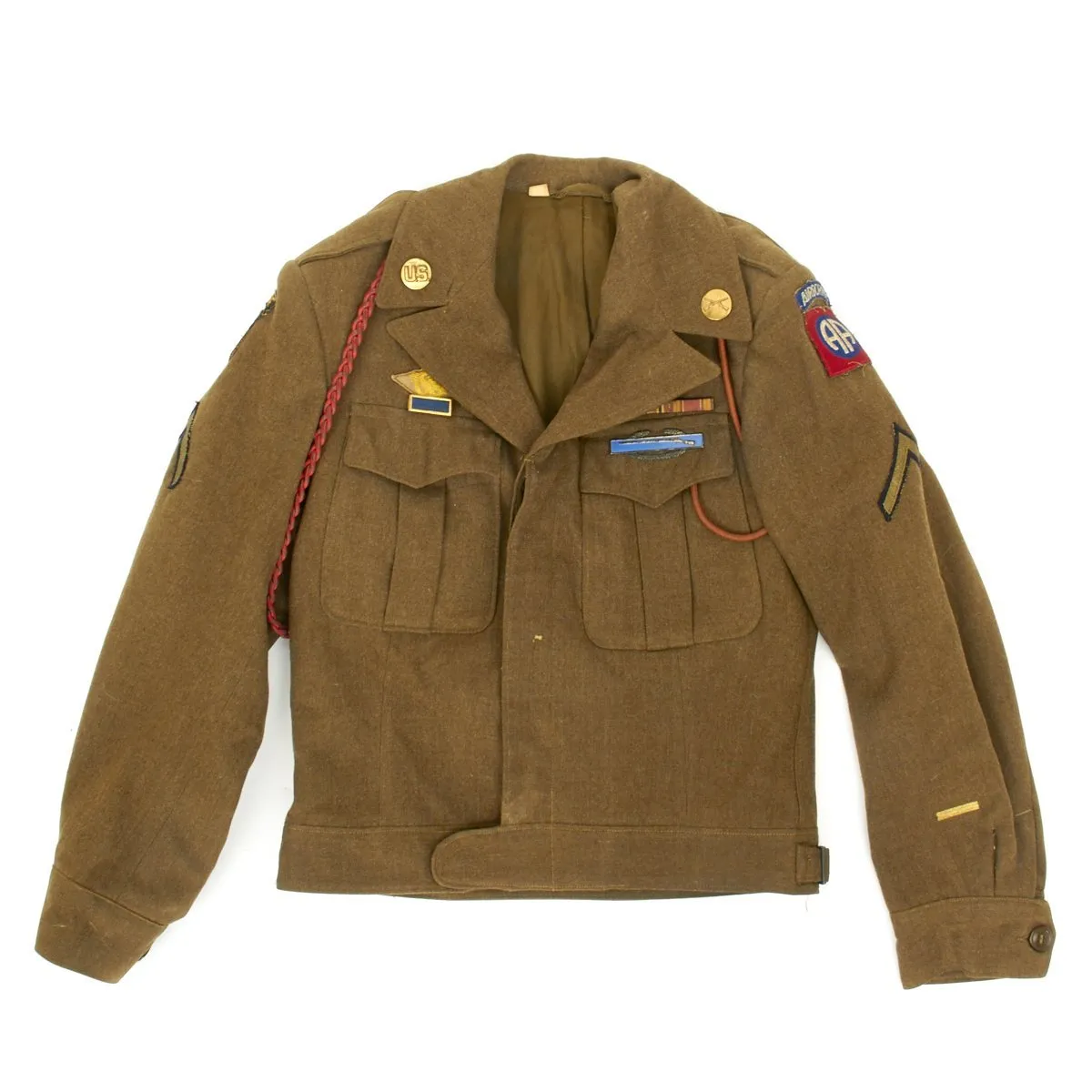 Original U.S. WWII 101st & 82nd Airborne Glider Infantry Regiment Ike Jacket