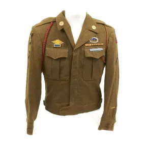 Original U.S. WWII 101st & 82nd Airborne Glider Infantry Regiment Ike Jacket