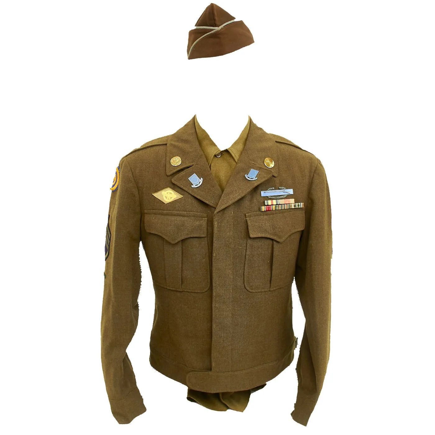 Original U.S. WWII 102nd Infantry Division Silver Star Recipient Uniform Grouping - Staff Sergeant Robert Miller