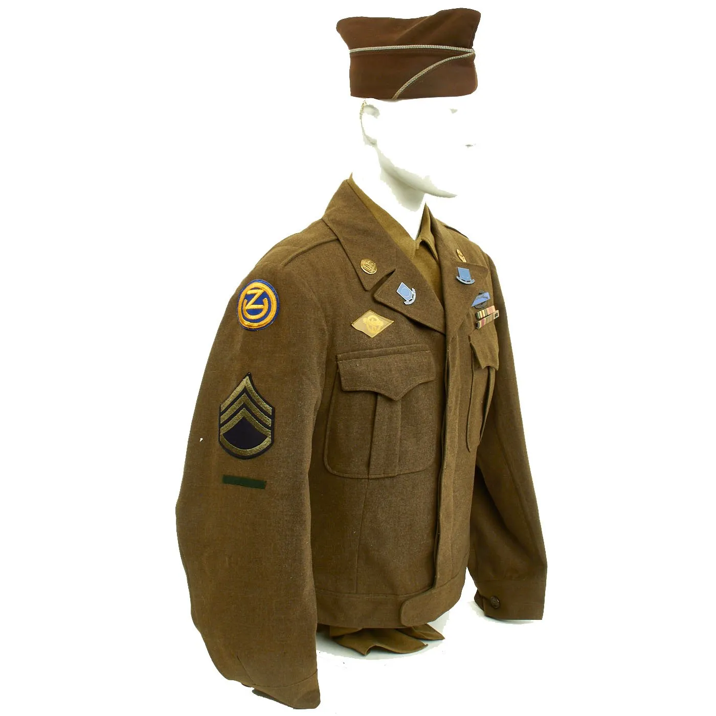 Original U.S. WWII 102nd Infantry Division Silver Star Recipient Uniform Grouping - Staff Sergeant Robert Miller