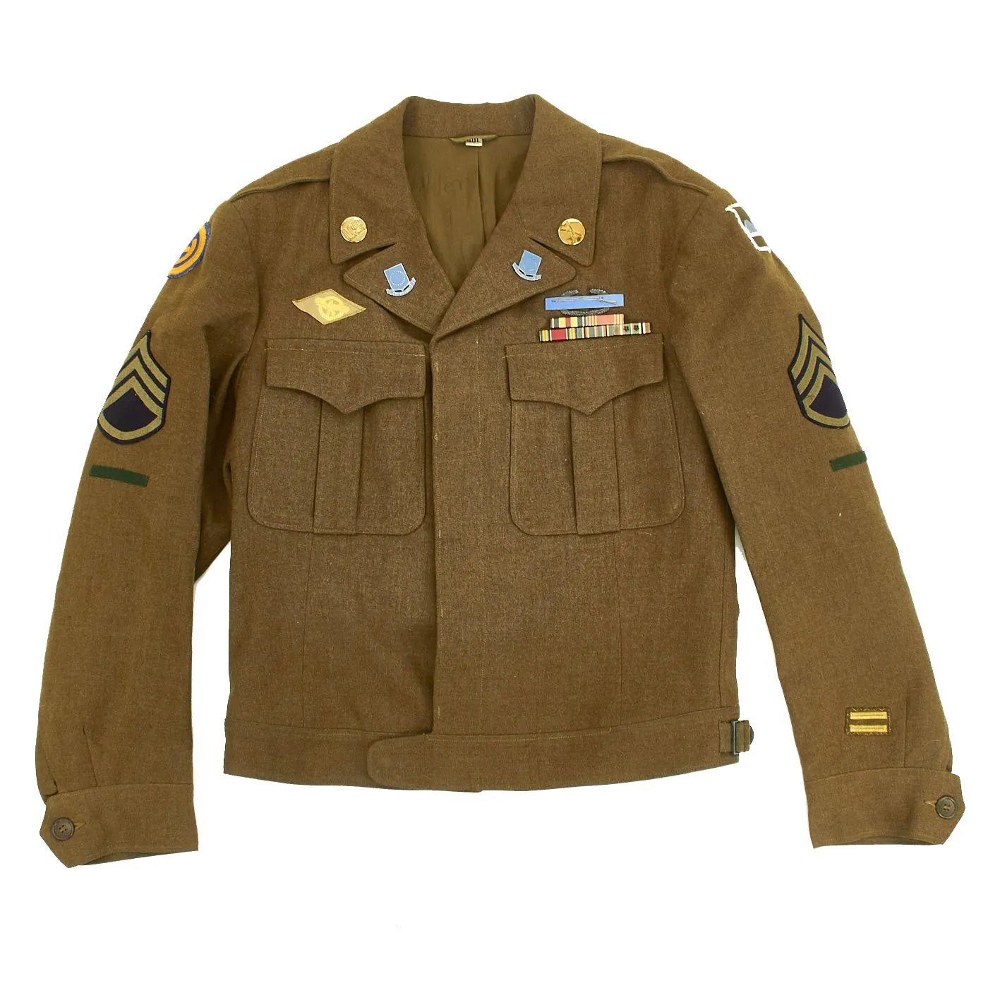 Original U.S. WWII 102nd Infantry Division Silver Star Recipient Uniform Grouping - Staff Sergeant Robert Miller