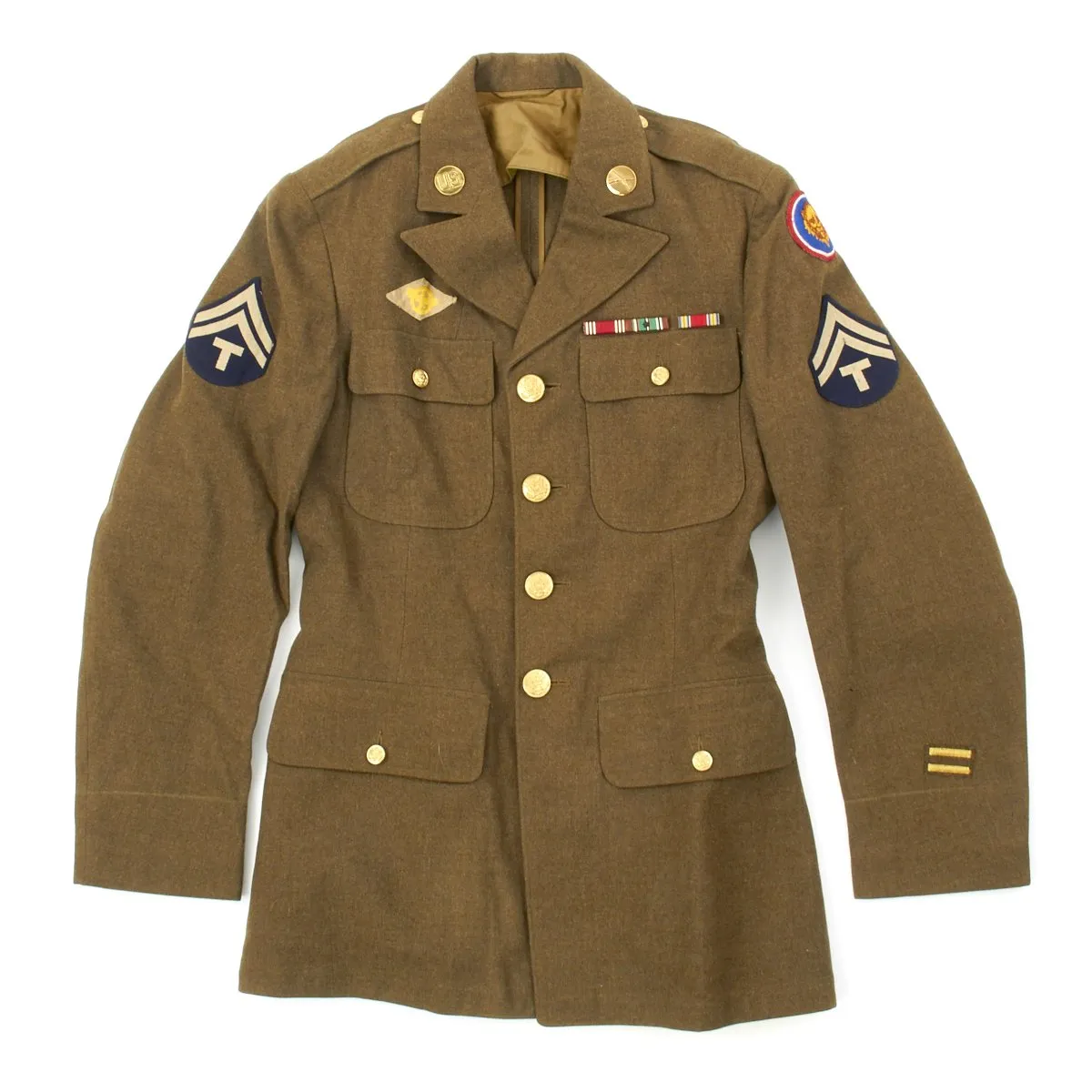 Original U.S. WWII 106th Infantry Division St. Vith Battle of the Bulge POW Named Uniform Grouping with Interview