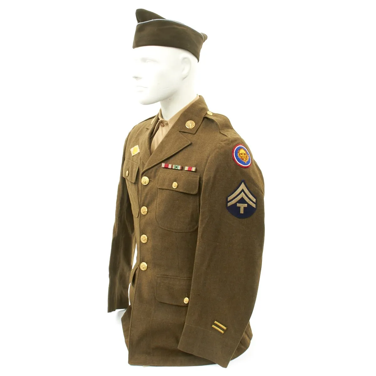 Original U.S. WWII 106th Infantry Division St. Vith Battle of the Bulge POW Named Uniform Grouping with Interview