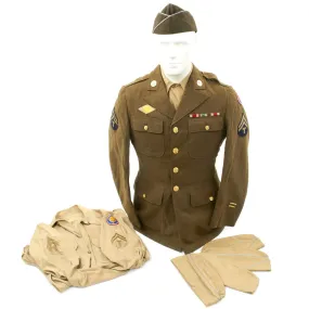 Original U.S. WWII 106th Infantry Division St. Vith Battle of the Bulge POW Named Uniform Grouping with Interview