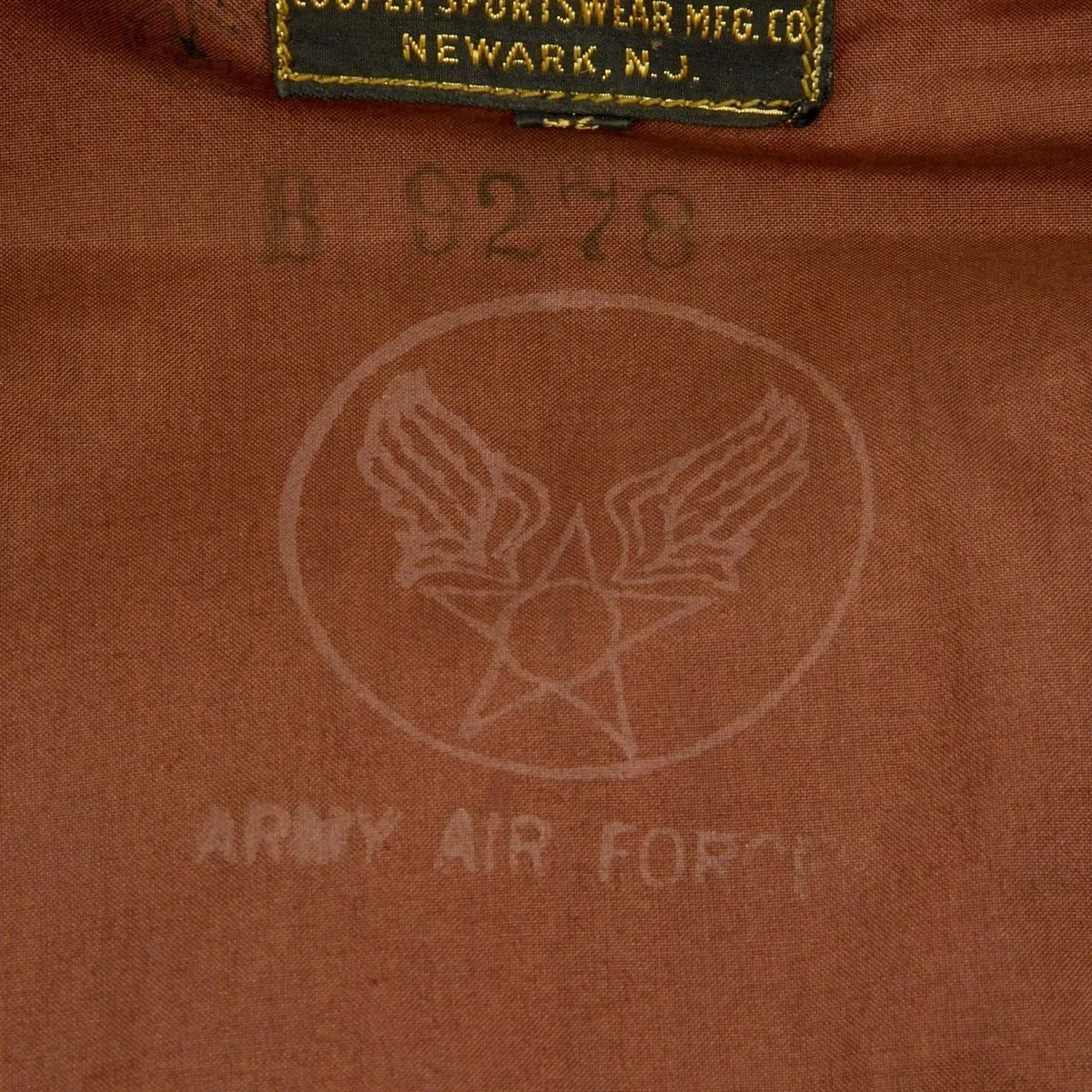 Original U.S. WWII 15th Air Force Aerial Gunner Named A-2 Flight Jacket with Italian Theatre Patches