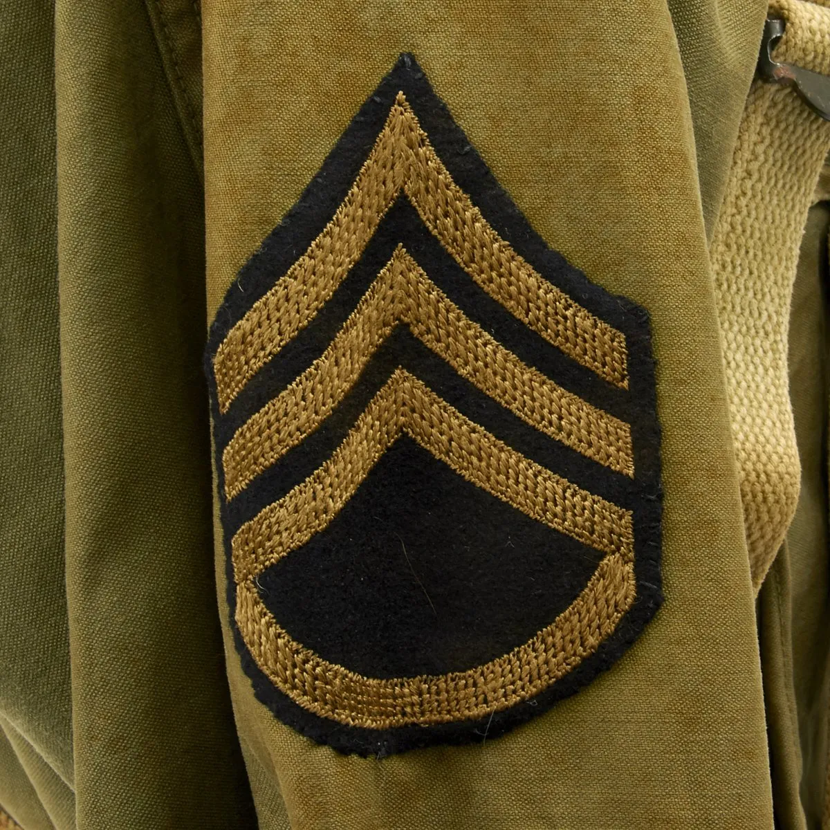 Original U.S. WWII 17th Airborne Division M-1943 M43 Field Jacket Grouping