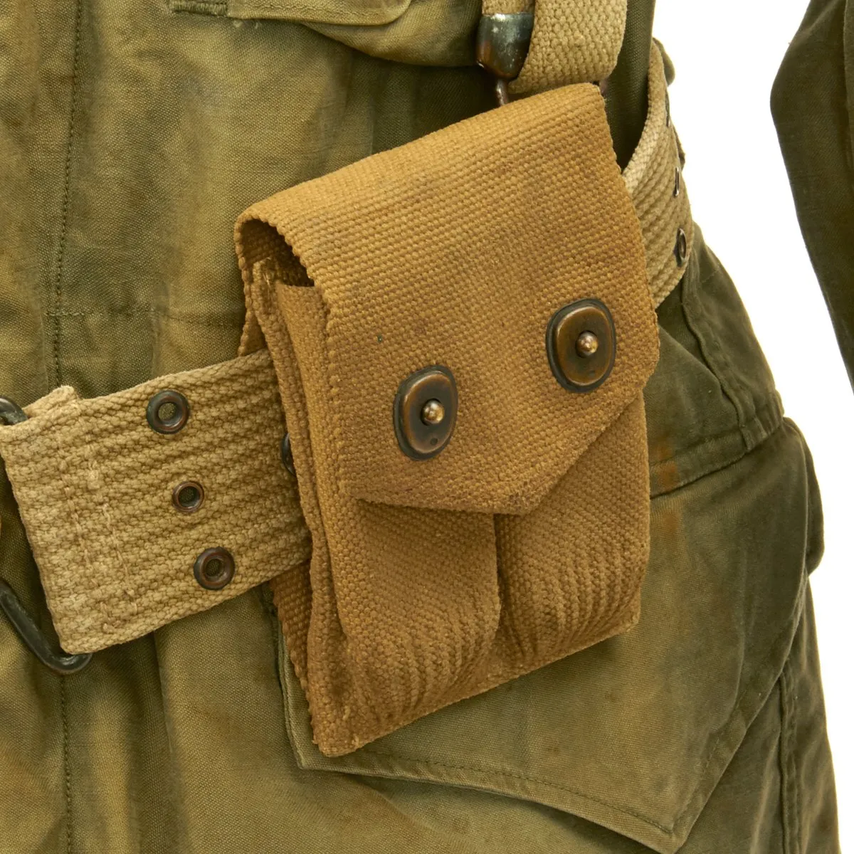 Original U.S. WWII 17th Airborne Division M-1943 M43 Field Jacket Grouping