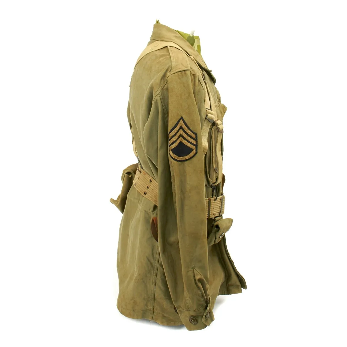 Original U.S. WWII 17th Airborne Division M-1943 M43 Field Jacket Grouping