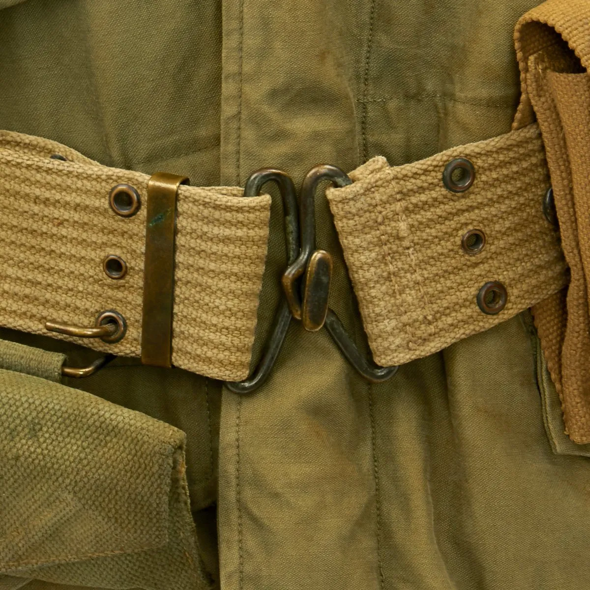 Original U.S. WWII 17th Airborne Division M-1943 M43 Field Jacket Grouping
