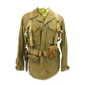 Original U.S. WWII 17th Airborne Division M-1943 M43 Field Jacket Grouping