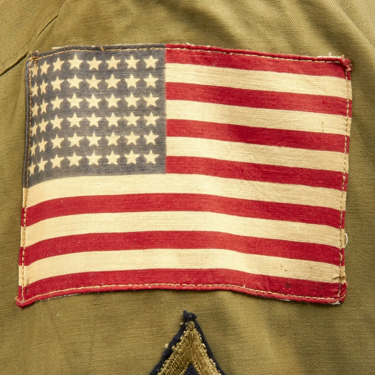Original U.S. WWII 17th Airborne Division M-1943 M43 Field Jacket