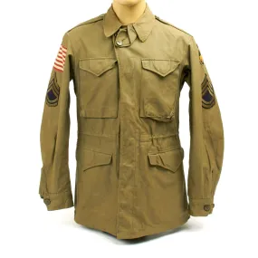 Original U.S. WWII 17th Airborne Division M-1943 M43 Field Jacket