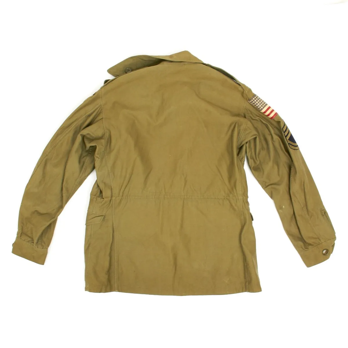 Original U.S. WWII 17th Airborne Division M-1943 M43 Field Jacket